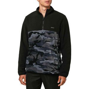 Oneill TRVLR Conway Superfleece Pullover Black Camo Mens Size Extra Large - XL